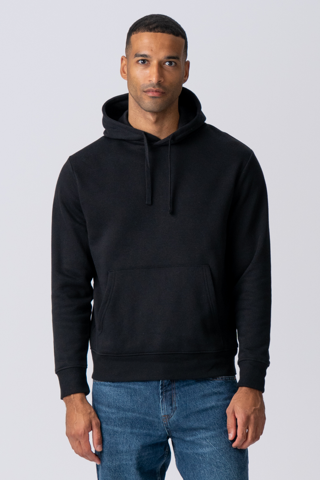Sudadera con capucha esencial - Negro
