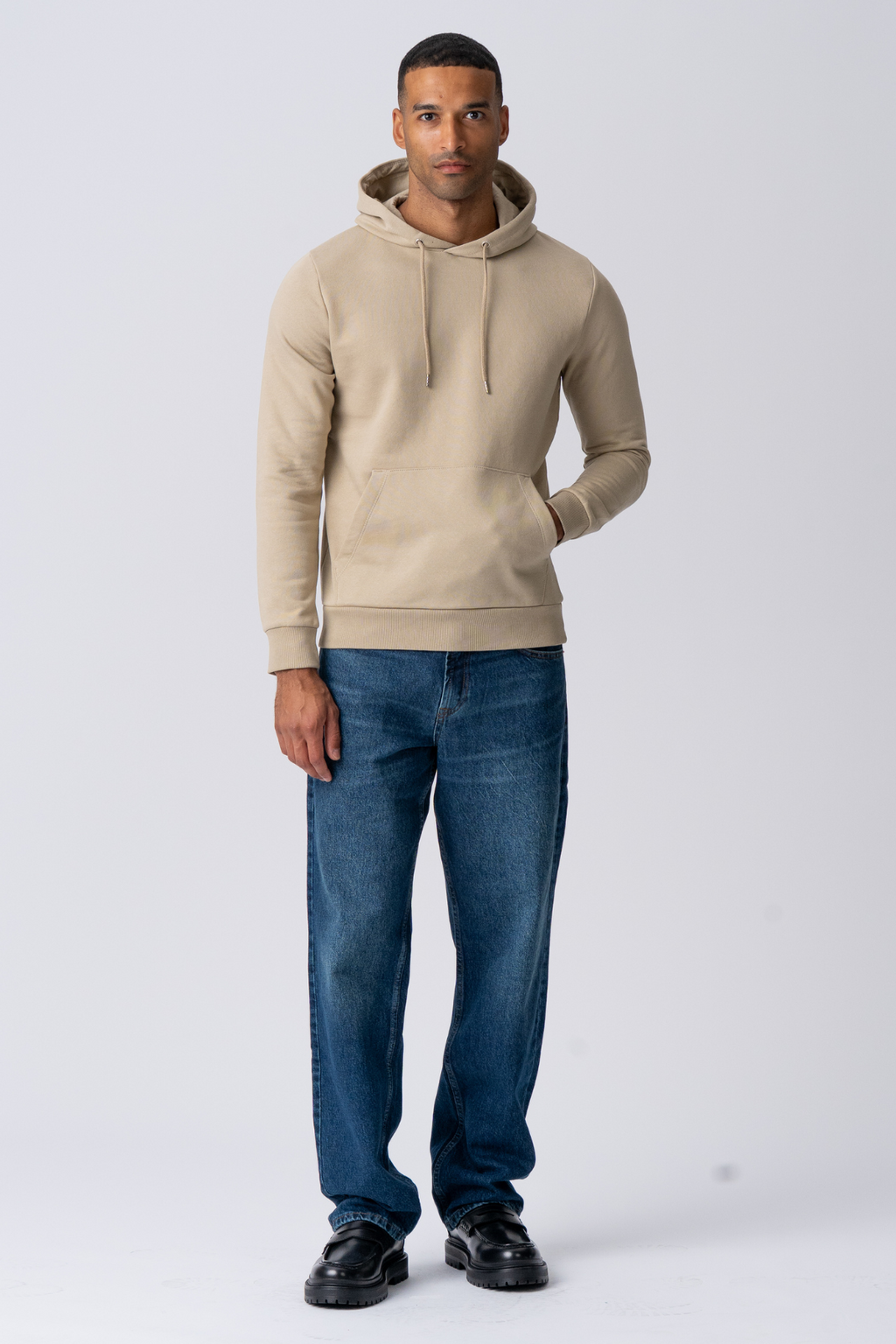 Sudor de capucha básico - beige oscuro