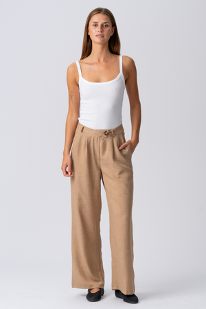 Emma Pants Suelto - marrón