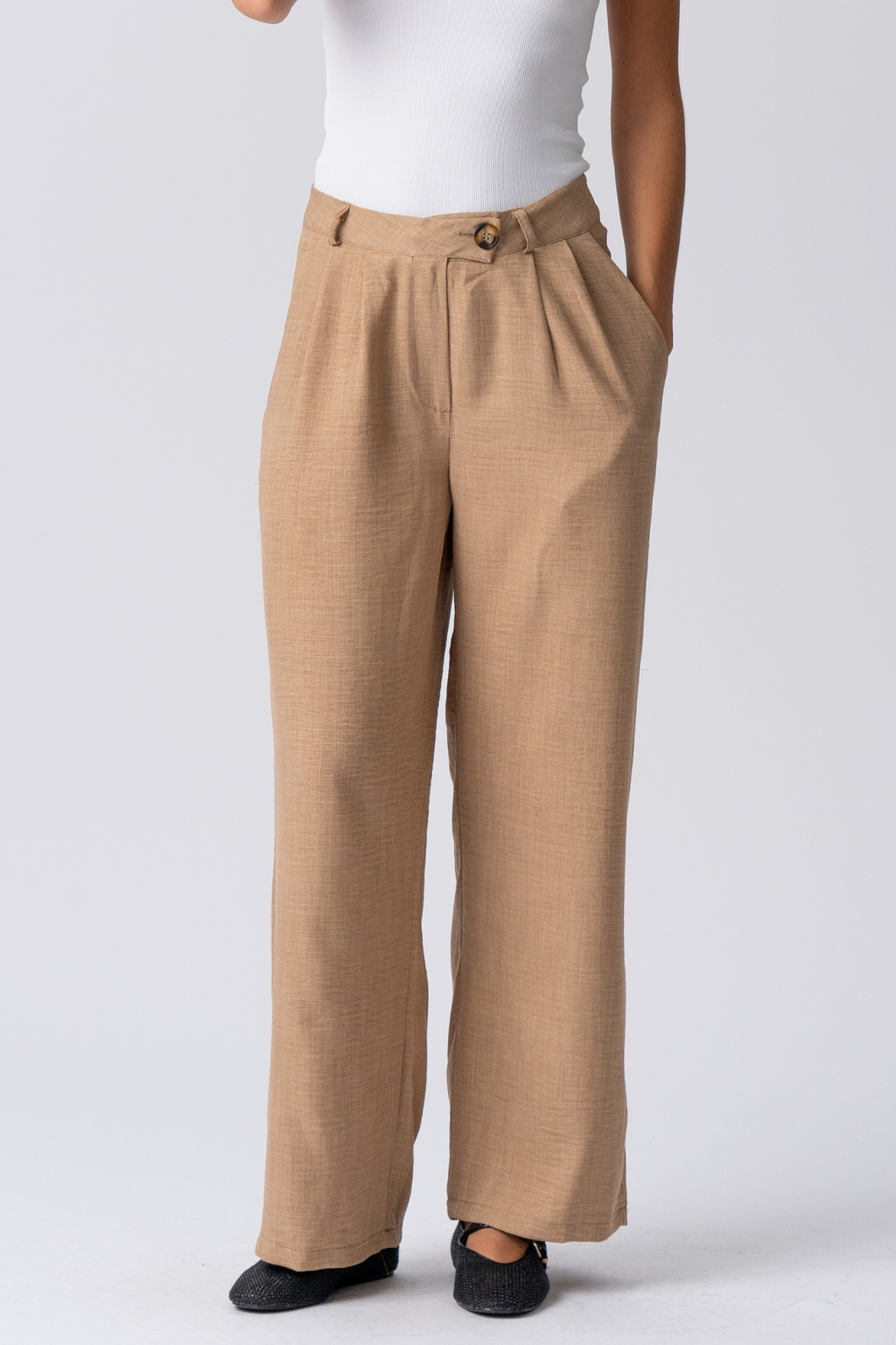 Emma Pants Suelto - marrón