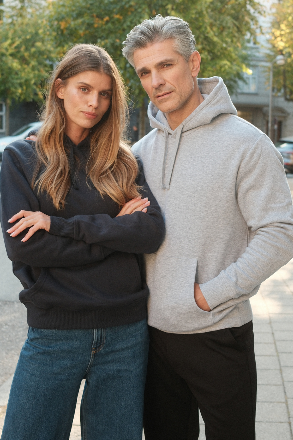 Sudadera con capucha esencial - Negro