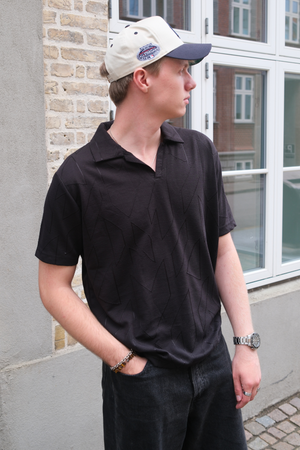 Atlas Textured Polo - Negro