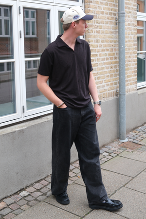 Atlas Textured Polo - Negro