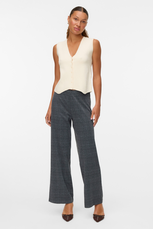 Chaleco de cuello en V dorado - abedul