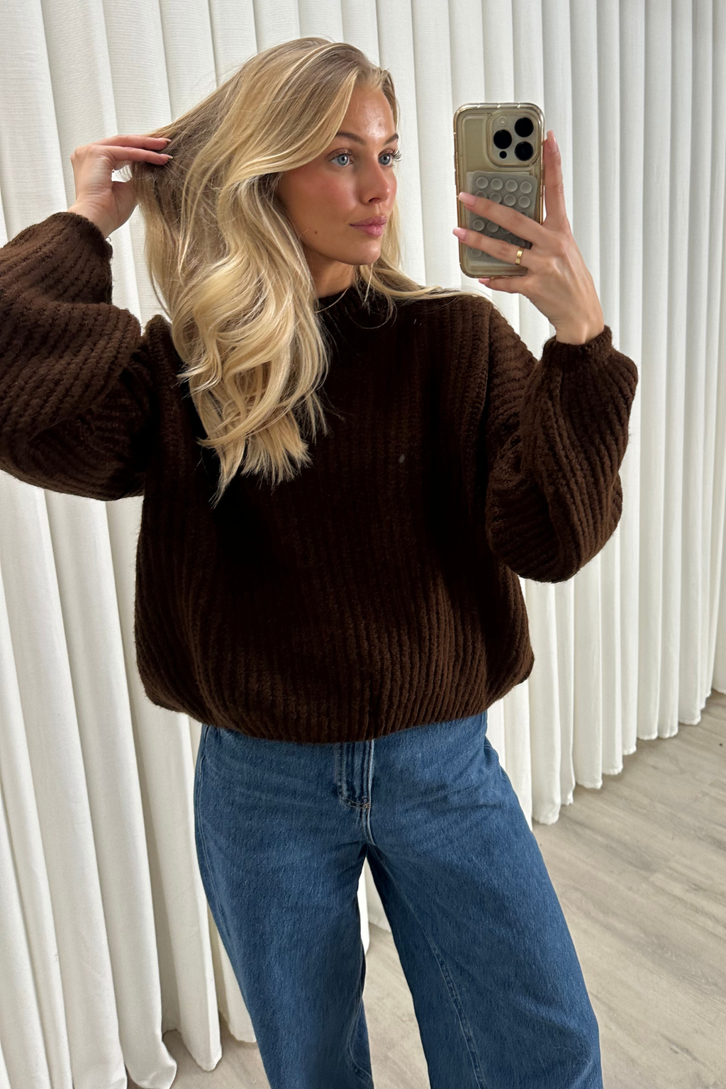 Gabriela Knit - Brown