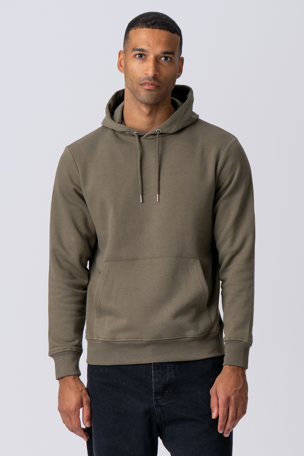 Sudadera con capucha - Verde militar