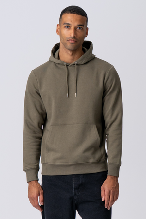 Sudadera con capucha - Verde militar