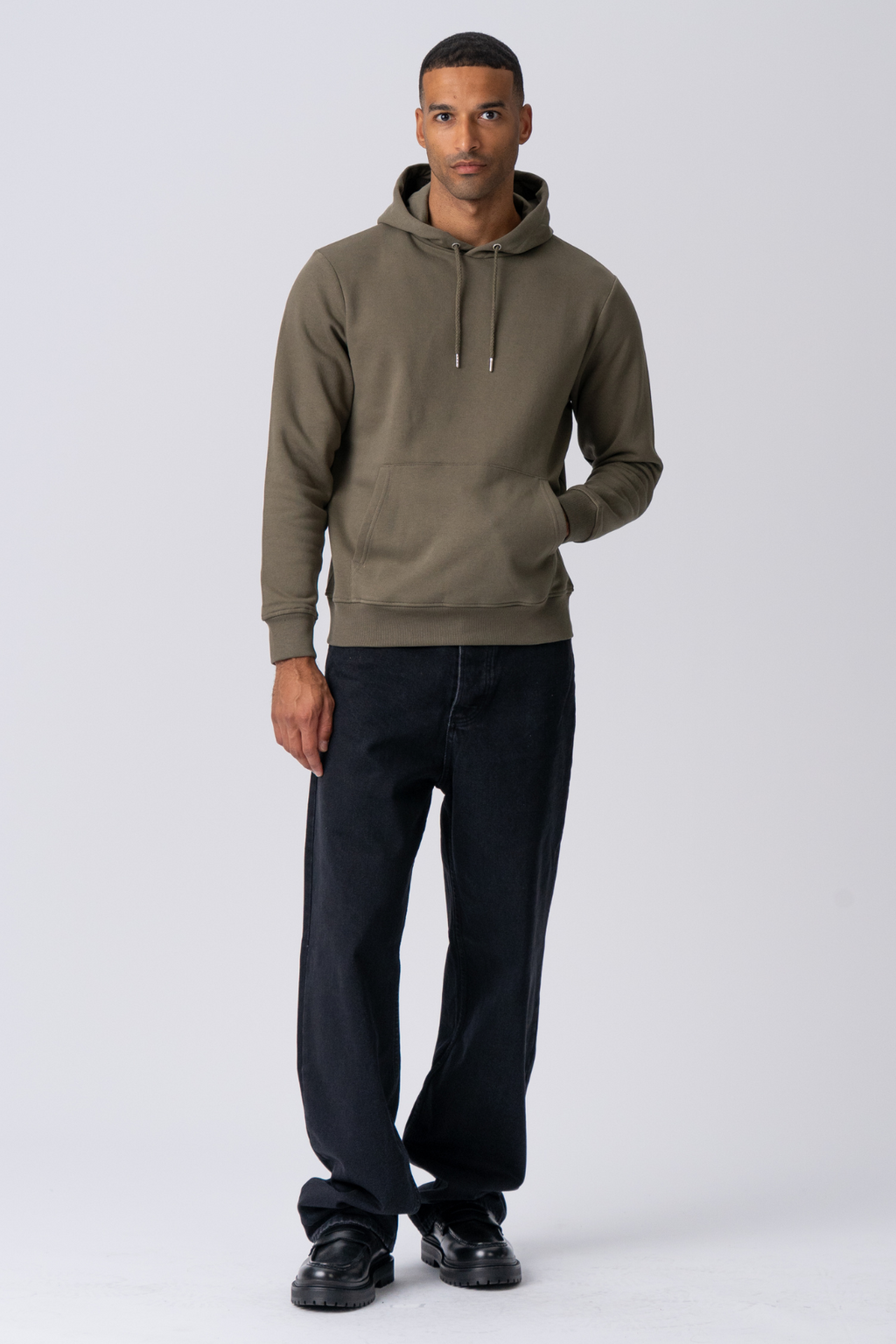 Sudadera con capucha - Verde militar