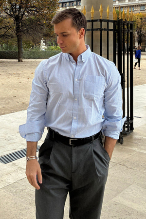 The Original Performance Camisa de Oxford - azul claro/blanco