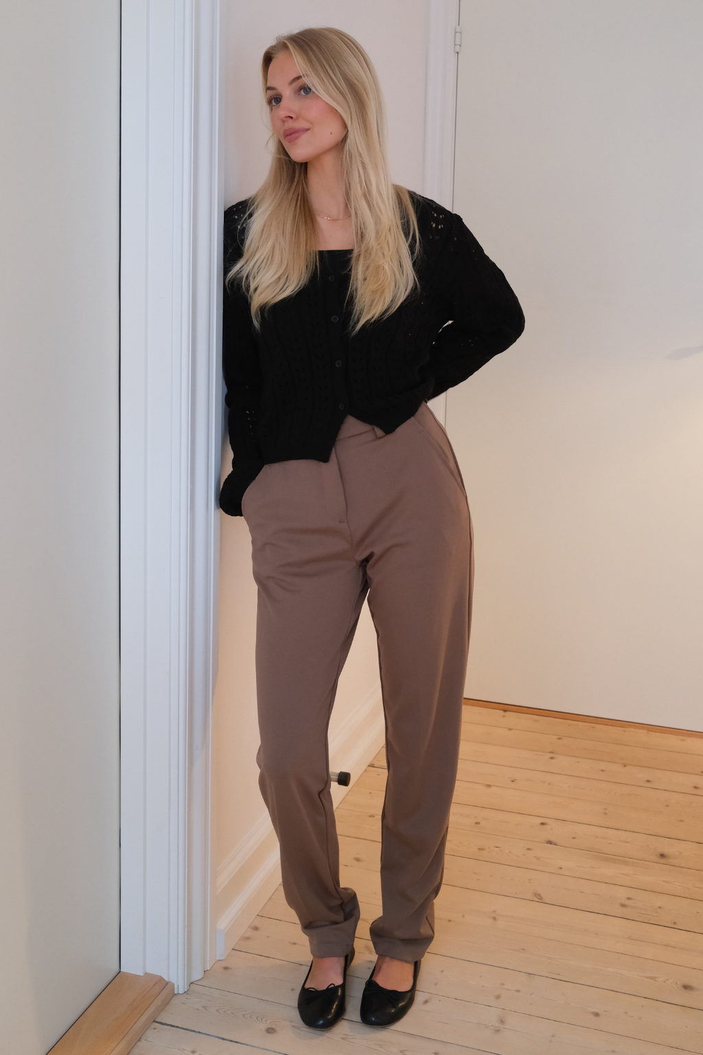 Virginia Knit Cardigan - Negro