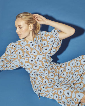 Vestido de flores Ventia - Azul