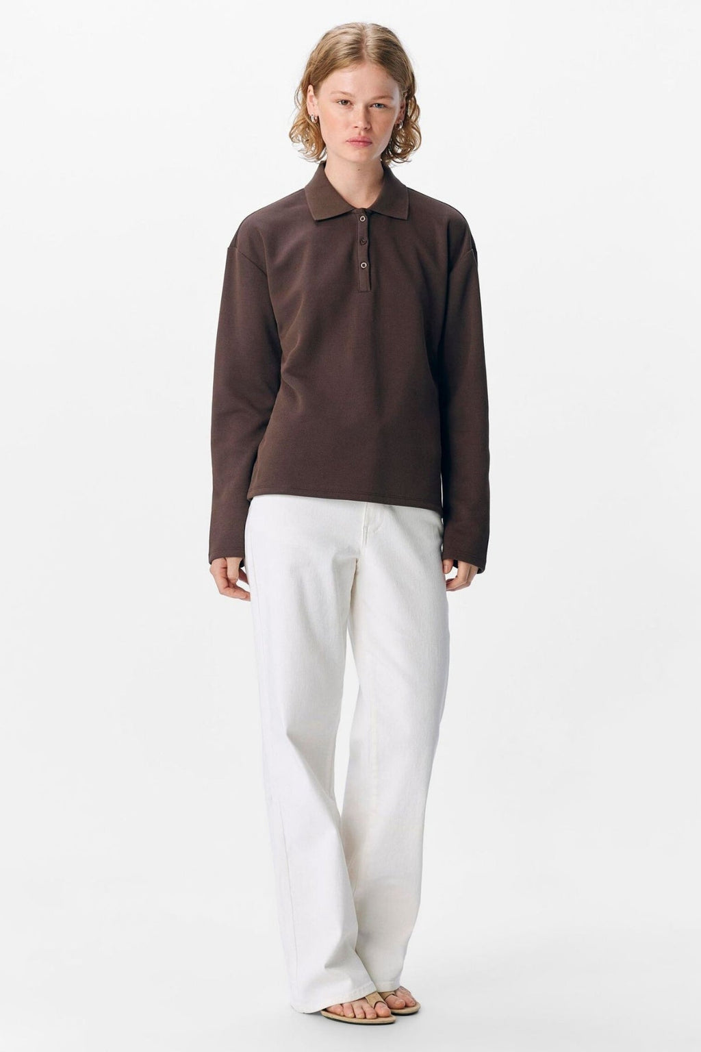 Millie Polo - Seal Brown