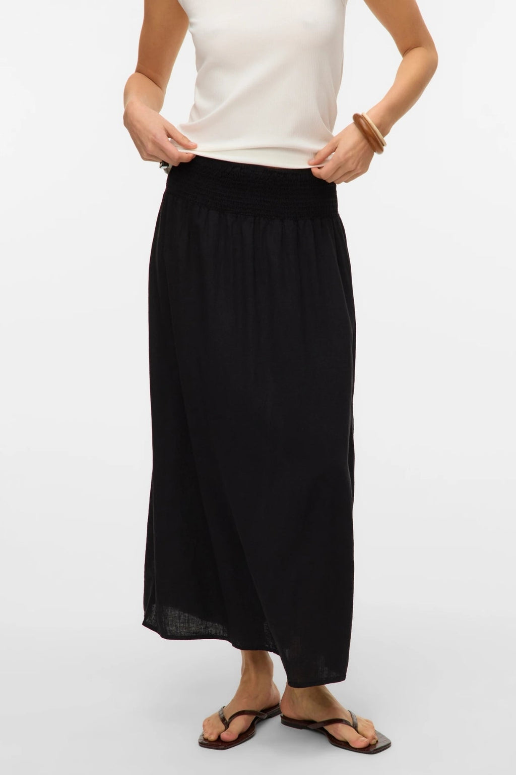 Falda del anillo de Smock Linn - Negro