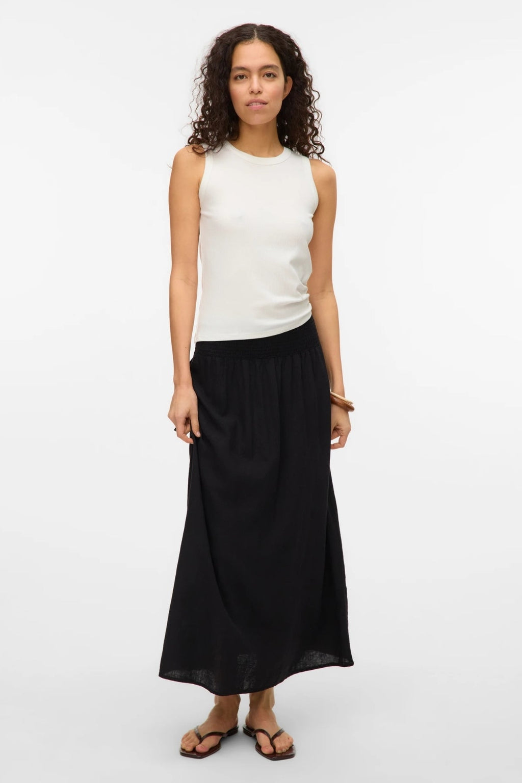 Falda del anillo de Smock Linn - Negro