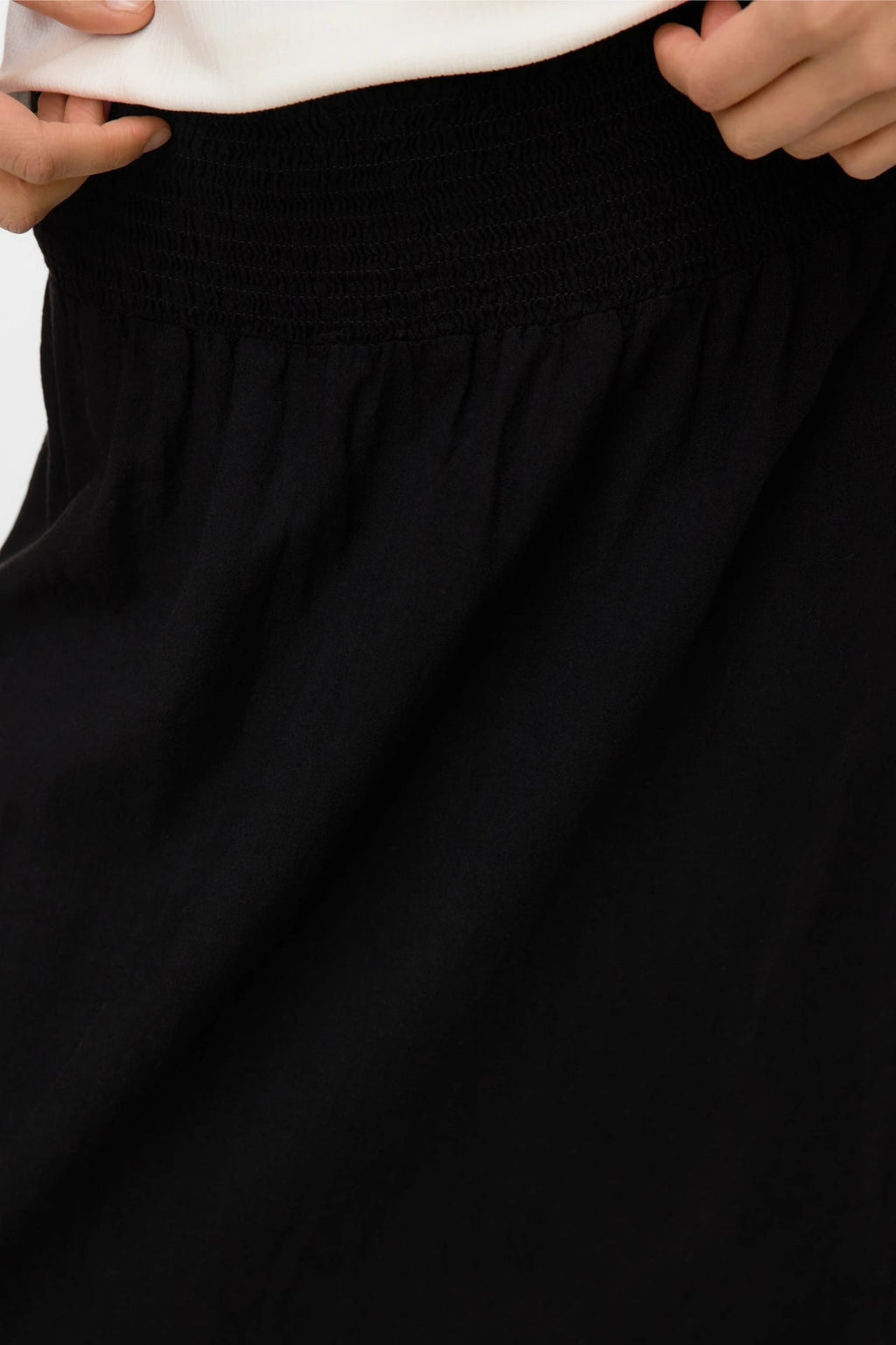 Falda del anillo de Smock Linn - Negro