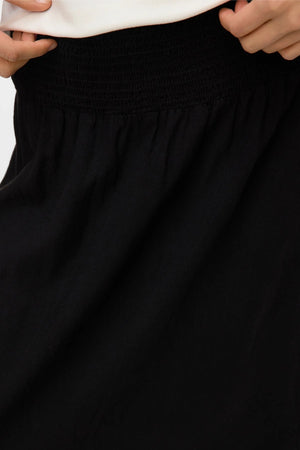 Falda del anillo de Smock Linn - Negro