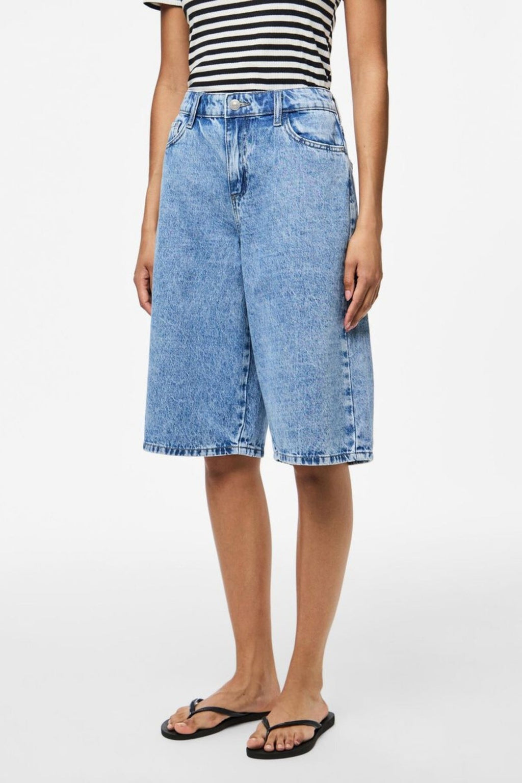 Sky Denim Jorts - Media Blue Denim