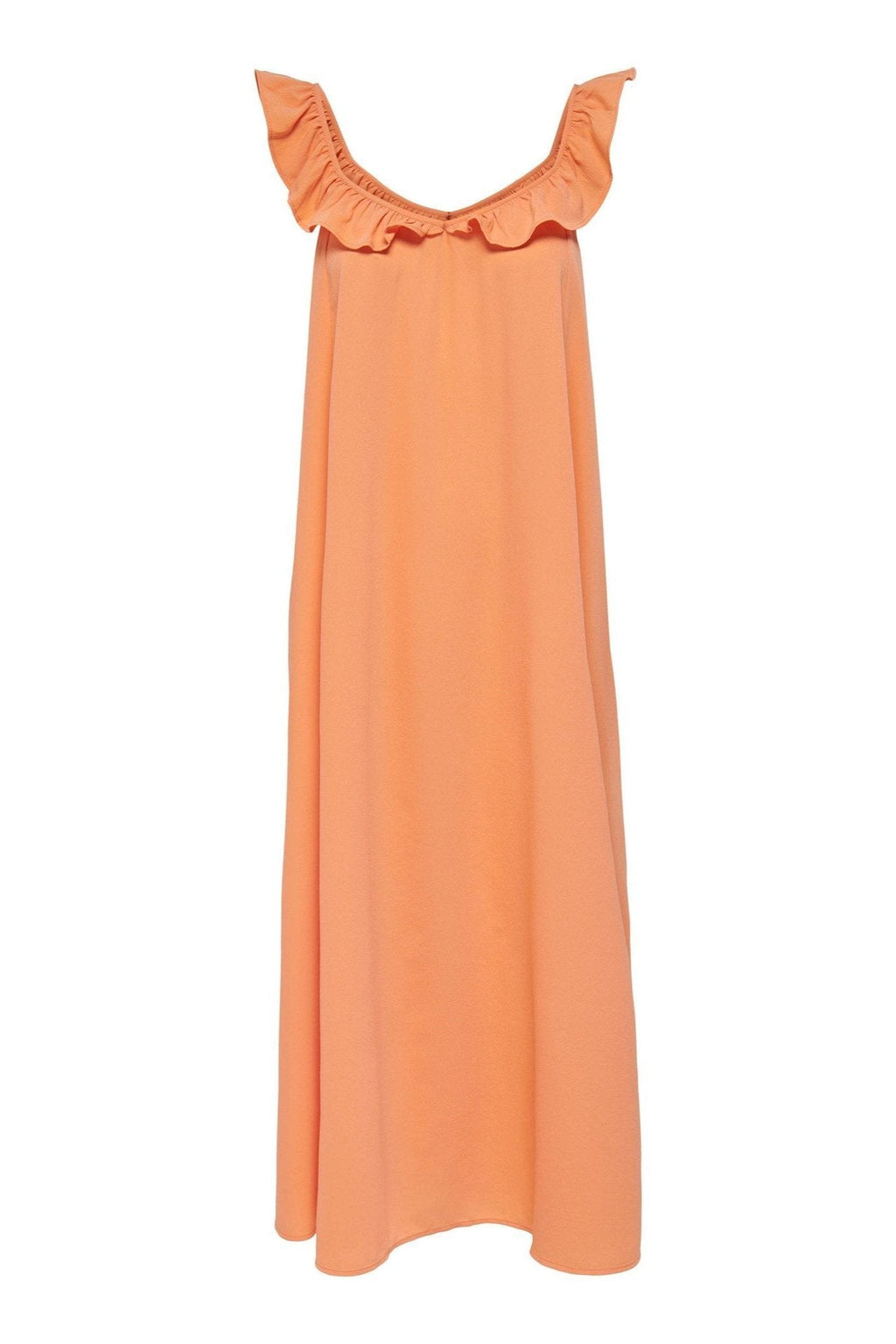 Vestido de Zora Midi - Orange Sun