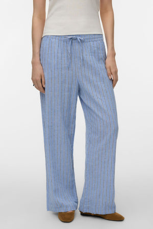 Linn Pants - Cornflower Blue/LIVA Navy