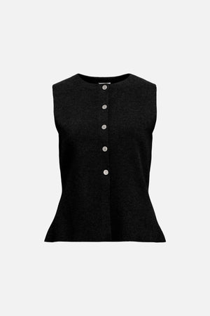 Reynard Knit Vest - Negro