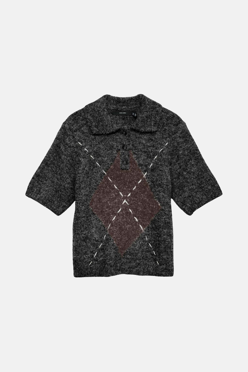 Bliss 2/4 Poloneck Pullover - Black