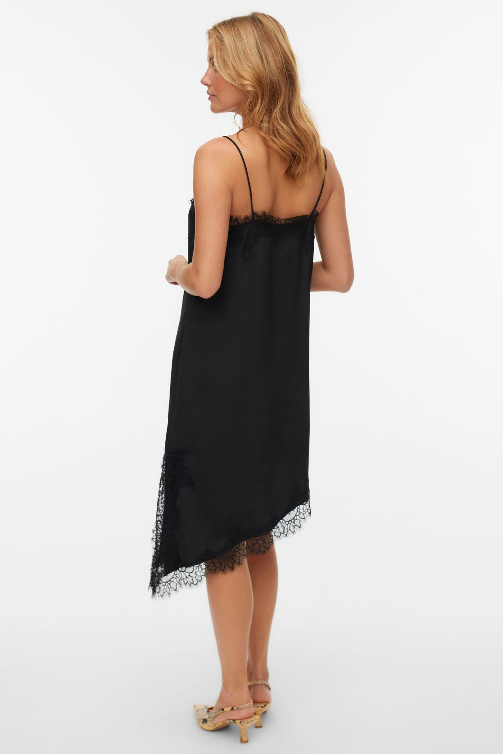 Novi Lace Singlet Dress - Black:Black lace