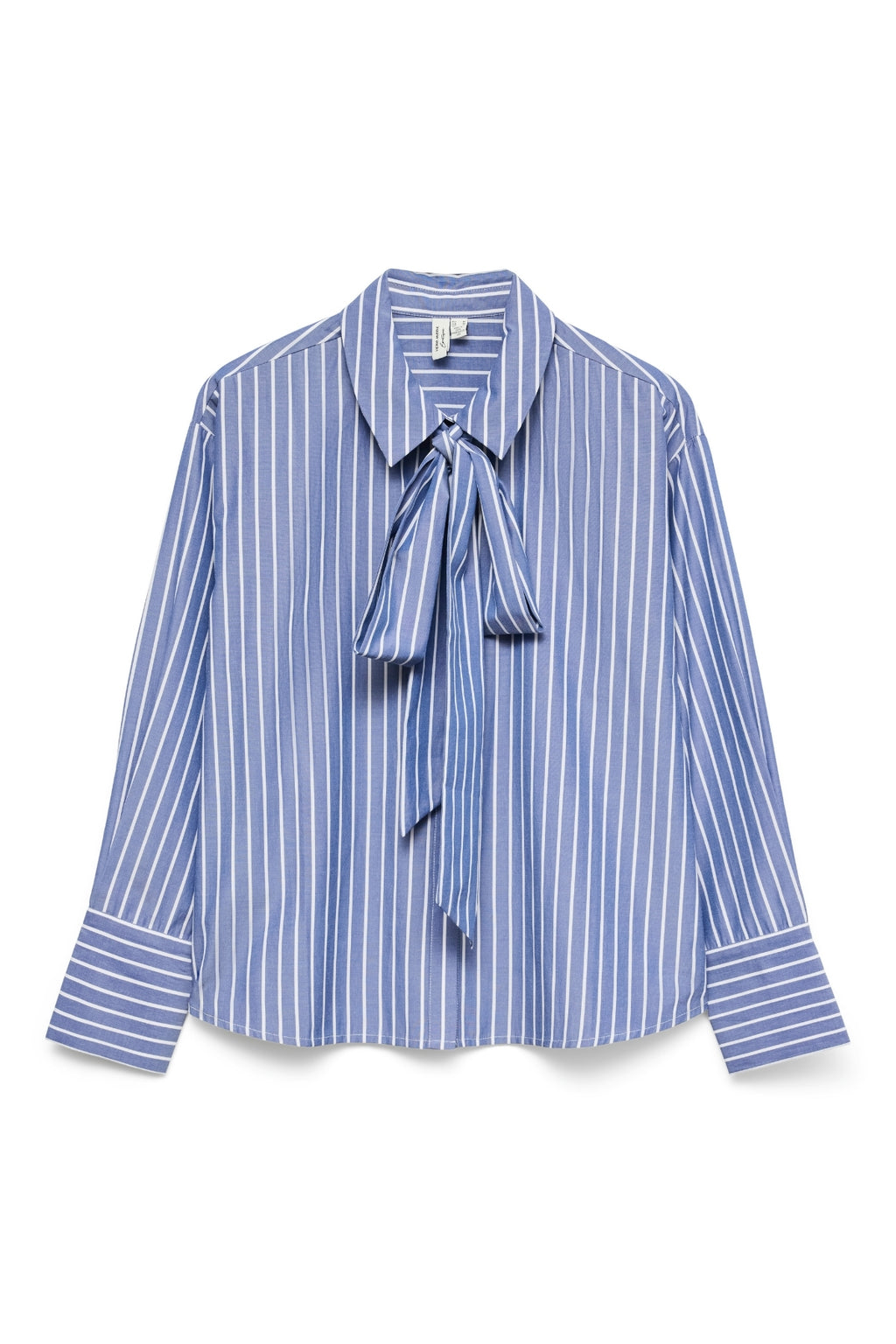 Camisa con lazo Islunn - Denim oscuro Blanco nieve