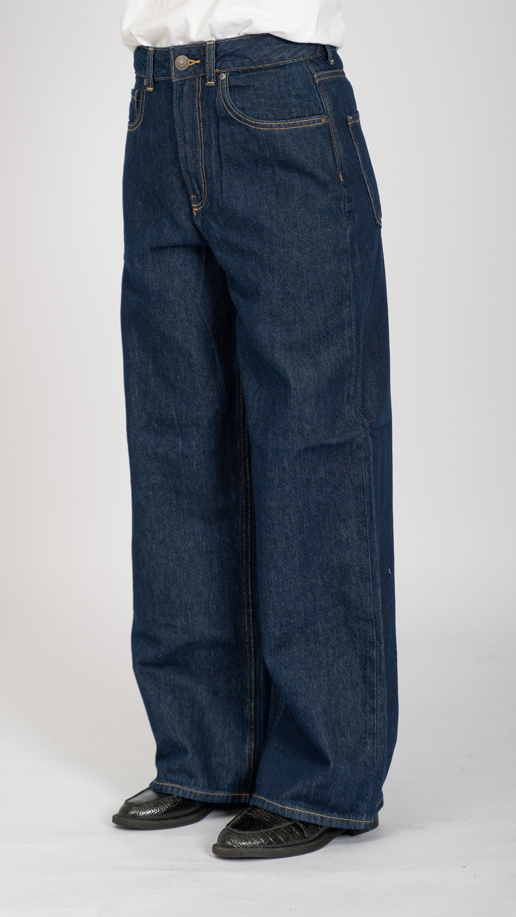 The Original Performance Wide Jeans - Dark Blue Denim