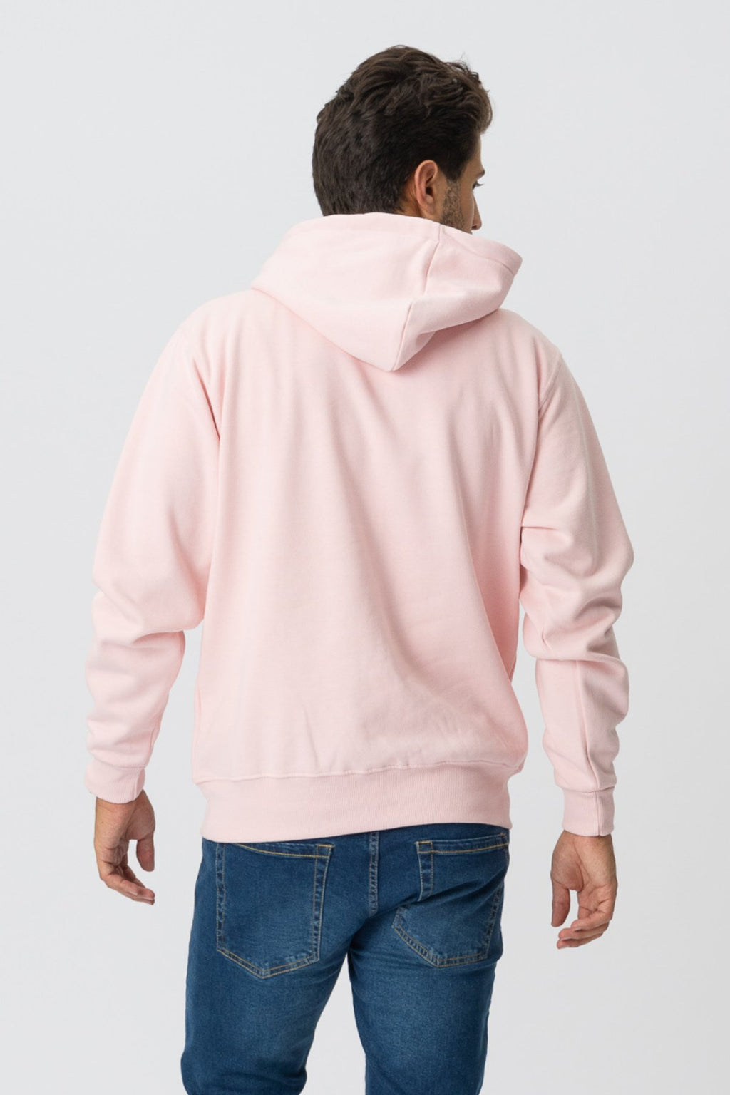 Sudadera con capucha básica - rosa