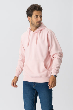 Sudadera con capucha básica - rosa