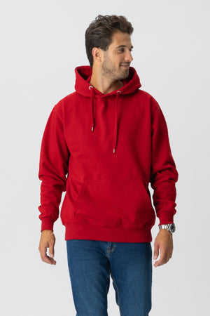 Sudadera con capucha básica - rojo