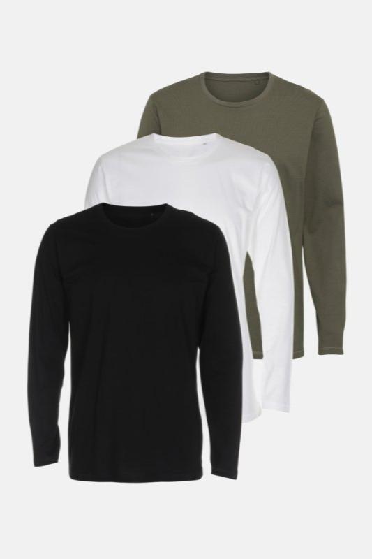 Basic Long Sleeve T-Shirt – Package Deal (3 pcs.)
