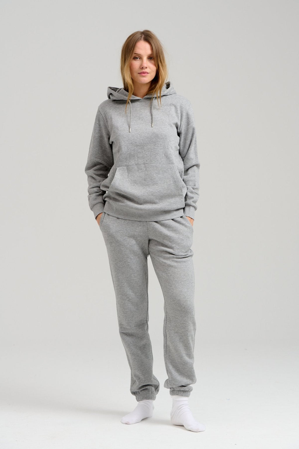 Basic SweatSuit with Holdie (Melange gris claro) - Paquete (mujeres)