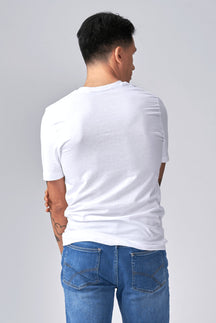 Camiseta básica de Vneck - White