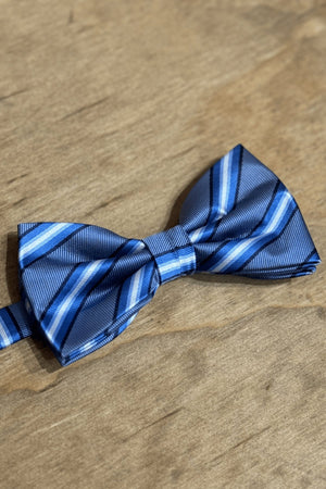 Bowtie - Dark Blue Striped