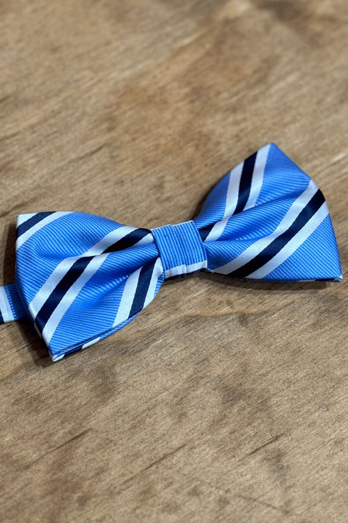 Bowtie - Light Blue/Black/White - TeeShoppen Group™