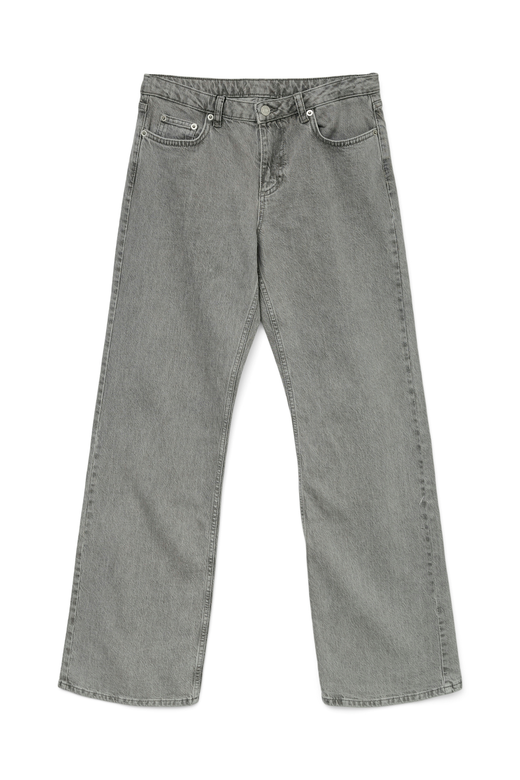 Jeans de mezclilla de cintura baja de Alexis - mezclilla gris claro