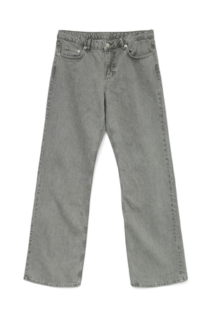 Jeans de mezclilla de cintura baja de Alexis - mezclilla gris claro