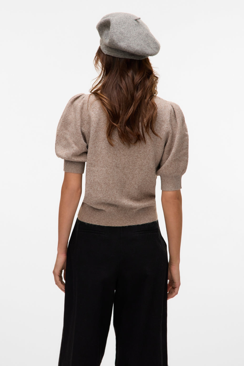 Jersey Doffy con cuello redondo - Moon Rock Melange