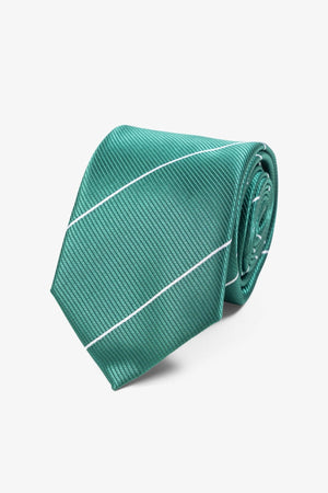 Corbata - rayas verdes/blancas