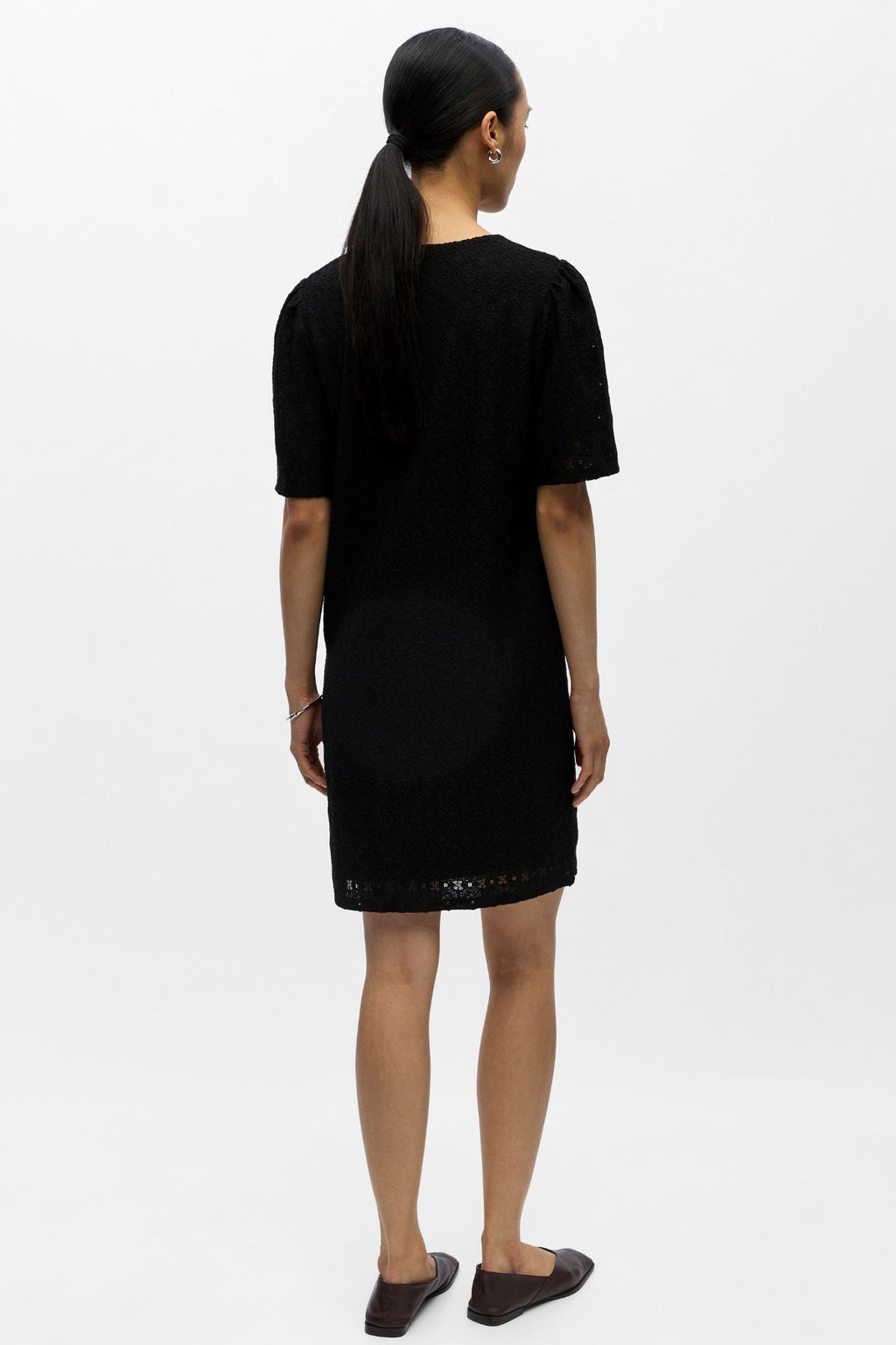 Jolly Tie Short Dress - Black