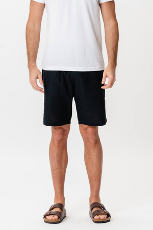 Lino Shorts - Negro