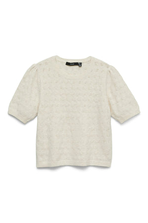 Jersey Doffy Stitch con cuello redondo - Birch Melange