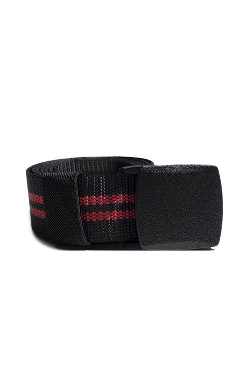 Canvas Belt - Black/Red - TeeShoppen Group™