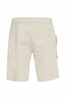 Cargo Linen Shorts - Oyster Gray