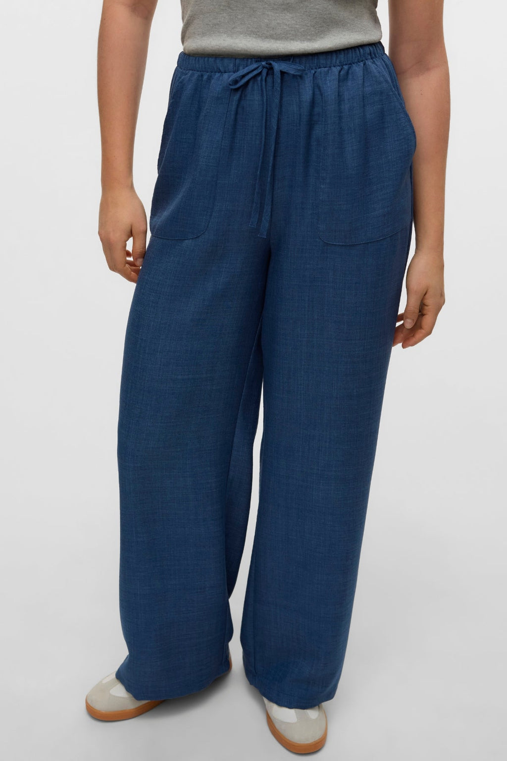 Pantalón Suelto Melaney - Dark Denim Melange