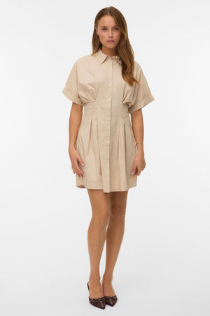 Friba Short Dress - Cement