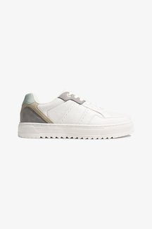 Zapatilla Clásica - Blanca/Gris/Verde