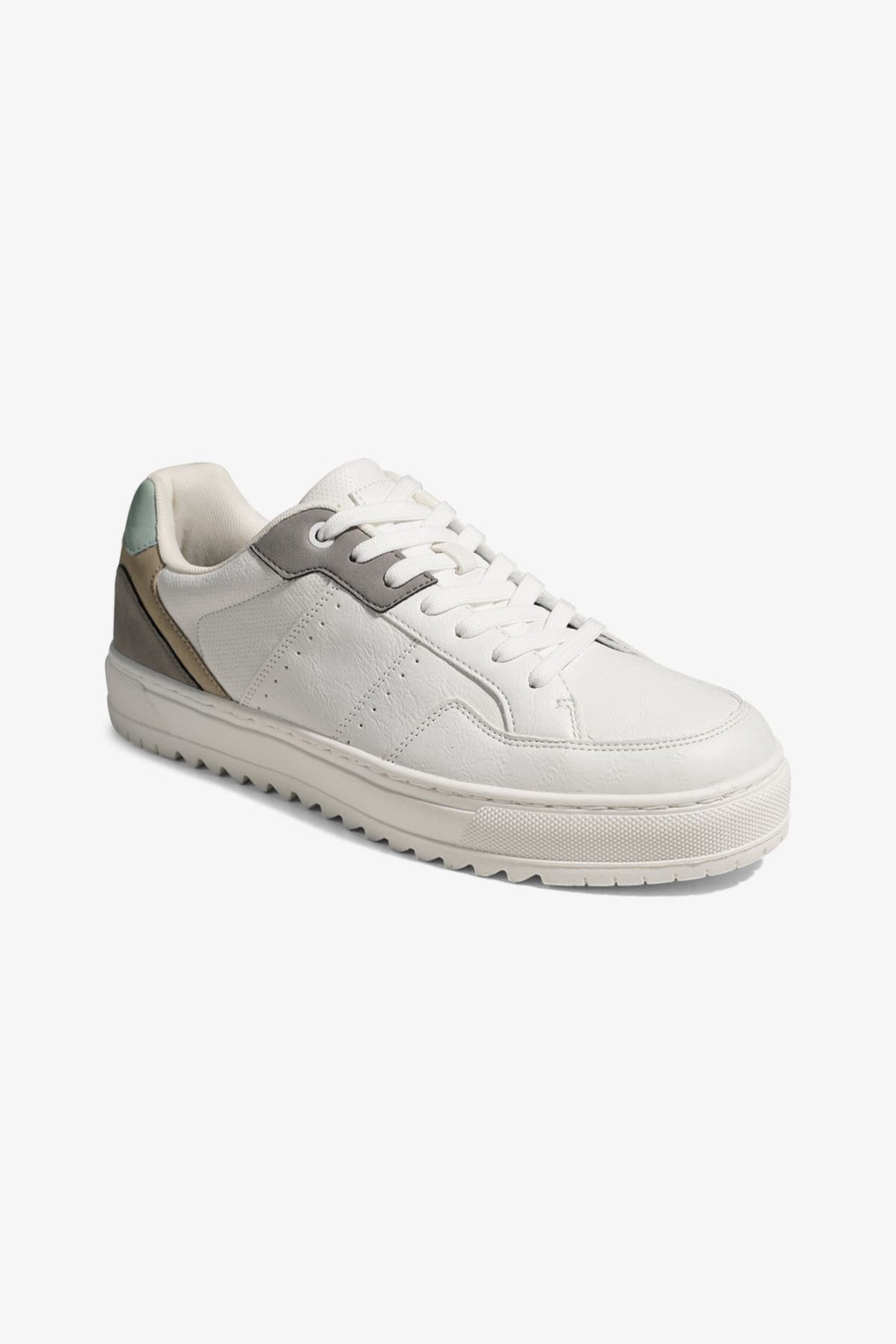 Zapatilla Clásica - Blanca/Gris/Verde