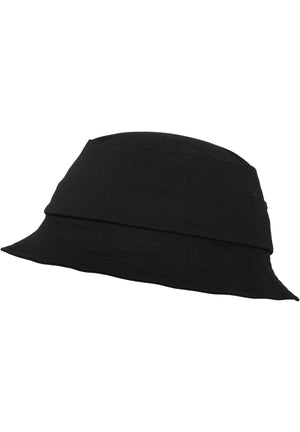 Sombrero de cubo de sarga de algodón - Negro